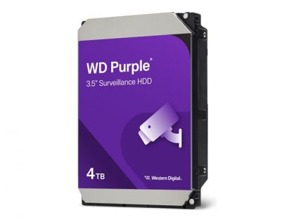 WD Purple WD43PURZ - Hard drive - 4 TB - surveillance - internal - 3.5" - SATA 6Gb/s - 5400 rpm - buffer: 256 MB
