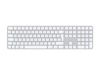 Apple Magic Keyboard with Touch ID and Numeric Keypad - Keyboard - USB-C - wireless - Bluetooth - QWERTY - Portuguese - white keys