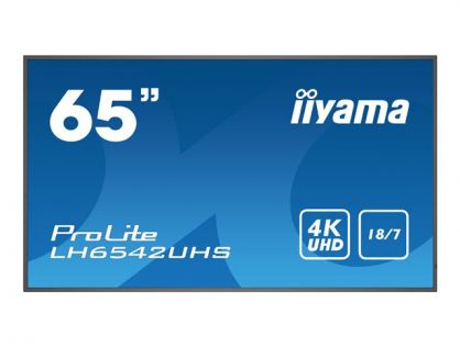 iiyama ProLite LH6542UHS-B3 65" Class (64.5" viewable) LED-backlit LCD display - 4K - for digital signage