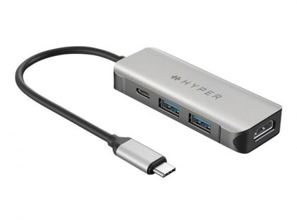 HyperDrive 4-in-1 USB-C Hub - docking station - USB-C - HDMI