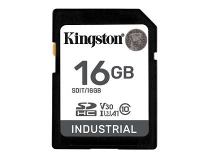 16GB SDHC INDUSTRIAL C10 -40C TO 85C UHS-I U3 V30 A1 PSL