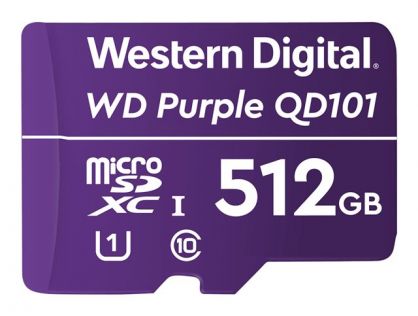 WD Purple SC QD101 WDD512G1P0C - flash memory card - 512 GB - microSDXC UHS-I
