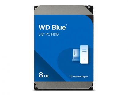 WD Blue WD80EAAZ - Hard drive - 8 TB - internal - 3.5" - SATA 6Gb/s - 5640 rpm - buffer: 256 MB