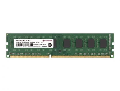 Transcend JetRAM - DDR3 - module - 4 GB - DIMM 240-pin - 1600 MHz / PC3-12800 - unbuffered - non-ECC