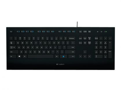 Logitech Corded K280e - keyboard - Nordic Input Device