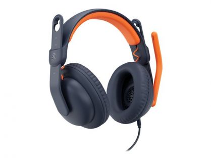 Logitech Zone Learn Wired Over-Ear Headset for Learners, USB-C - headphones with mic - replacement