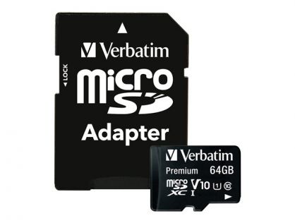 MICRO SDXC CARD 64GB CLASS 10 INC ADAPTER