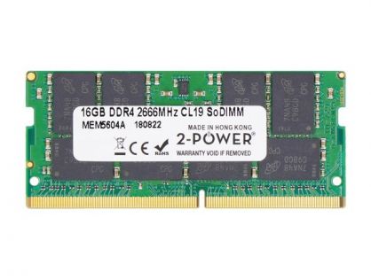 2-Power - DDR4 - module - 16 GB - SO-DIMM 260-pin - 2666 MHz / PC4-21300 - unbuffered