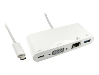 Cables Direct - docking station - USB-C - 1GbE