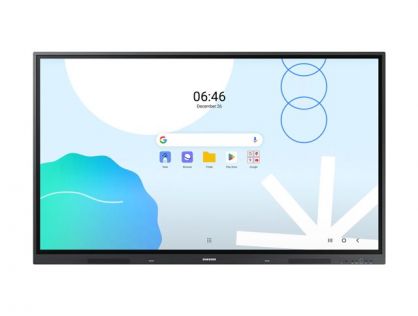 Samsung Interactive Display WA75D - 75" Diagonal Class WAD Series LED-backlit LCD display - education / business - with built-in interactive whiteboard, touchscreen (multi touch) - Android - 4K UHD (2160p) 3840 x 2160 - space grey