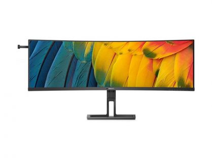 Philips 45B1U6900C - LED monitor - curved - 45" (44.5" viewable) - 5120 x 1440 Dual Quad HD @ 75 Hz - VA - 450 cd/m² - 3000:1 - DisplayHDR 400 - 4 ms - 2xHDMI, DisplayPort, USB-C - speakers - black
