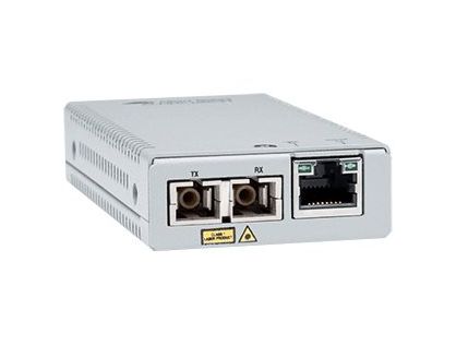 Allied Telesis AT MMC2000LX/SC - Fibre media converter - 1GbE - 1000Base-T, 1000Base-LX, 1000Base-SC, 10Base-T, 100Base-TX - RJ-45 / LX/SC single-mode - up to 10 km - 1310 nm - TAA Compliant