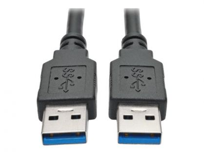 Eaton Tripp Lite Series USB 3.0 SuperSpeed A/A Cable (M/M), Black, 3 ft. (0.91 m) - USB cable - USB Type A to USB Type A - 91 cm