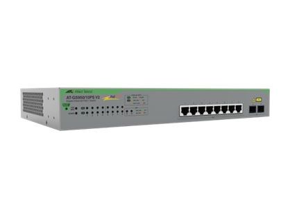Allied Telesis AT GS950/10PS V2 - switch - 8 ports - smart - rack-mountable