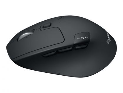 Logitech M720 Triathlon - Mouse - right-handed - optical - 7 buttons - wireless - Bluetooth, 2.4 GHz - USB wireless receiver