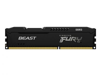 Kingston FURY Beast - DDR3 - module - 4 GB - DIMM 240-pin - 1866 MHz / PC3-14900 - CL10 - 1.5 V - unbuffered - non-ECC - black