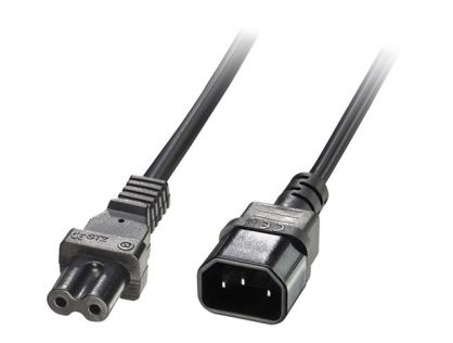 Lindy - power cable - power IEC 60320 C7 to IEC 60320 C14 - 1 m
