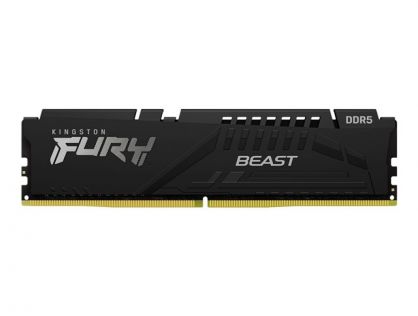 Kingston FURY Beast - DDR5 - module - 16 GB - DIMM 288-pin - 5600 MT/s / PC5-44800 - CL40 - 1.25 V - unbuffered - on-die ECC - black