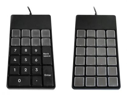 Ceratech Accuratus S24B - keypad - slim-line professional and durable fully customisable, 24 programmable keys - black
