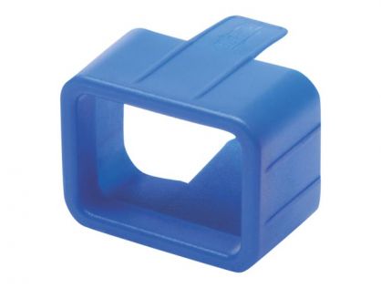 Tripp Lite PDU Plug Lock Connector C20 Power Cord to C19 Outlet Blue 100pk - cable removal lock