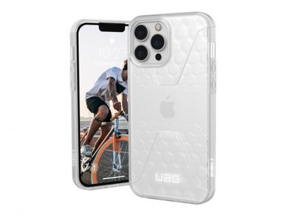 UAG Rugged Case for iPhone 13 Pro Max 5G [6.7-inch] - Civilian Frosted Ice - back cover for mobile phone