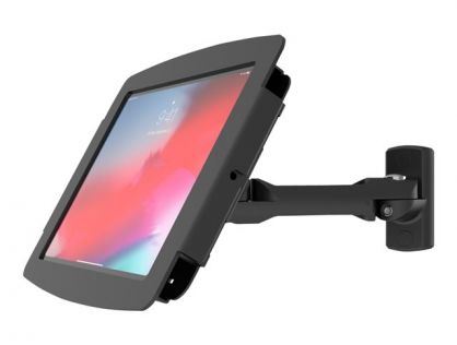 Compulocks iPad Pro 12.9" (3-6th Gen) Space Enclosure Swing Wall Mount - Enclosure - Anti-Theft - for tablet - lockable - high-grade aluminium - black - screen size: 12.9" - wall-mountable, surface mountable, counter top - for Apple 12.9-inch iPad Pro (3r