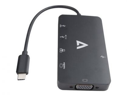 V7 V7UC-U3CRJ45HDVG-BLK - docking station - USB-C - VGA, HDMI - 1GbE