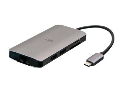 C2G USB-C® Mini Dock with HDMI, 2x USB-A, Ethernet, SD Card Reader, and USB-C Power Delivery up to 100W - 4K 30Hz - Docking station - USB-C / Thunderbolt 3 - HDMI - 1GbE