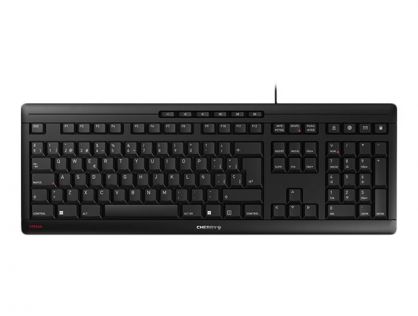 CHERRY STREAM KEYBOARD - keyboard - Spanish - black Input Device