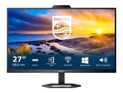 Philips 27E1N5600HE - 5000 Series - LED monitor - 27" - 2560 x 1440 QHD @ 75 Hz - IPS - 300 cd/m² - 1000:1 - 1 ms - HDMI, DisplayPort, USB-C - speakers - textured black