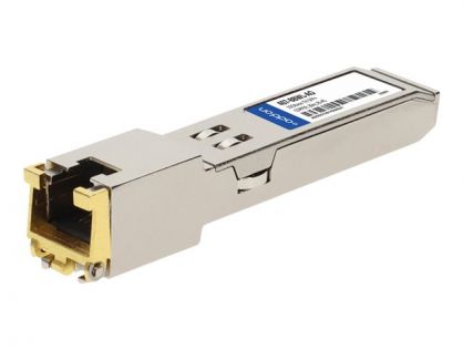 AddOn - SFP+ transceiver module (equivalent to: Dell 407-BBWL) - 10GbE - 10GBase-T, 1000Base-TX, 100Base-TX - RJ-45 - up to 30 m - TAA Compliant - for P/N: SFP-10G-T-0DB-AO