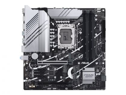ASUS PRIME Z790M-PLUS - Motherboard - micro ATX - LGA1700 Socket - Z790 Chipset - USB-C 3.2 Gen 2x2, USB-C 3.2 Gen 1, USB 3.2 Gen 2, USB 3.2 Gen 1 - Gigabit LAN - onboard graphics (CPU required) - HD Audio (8-channel)
