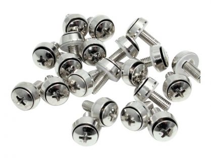 StarTech.com M6 x 12mm - Screws - 100 Pack - M6 Mounting Screws for Server Rack & Cabinet (CABSCREWSM62) - screw kit
