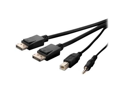 Belkin Secure KVM Combo Cable - video / USB / audio cable - 1.83 m