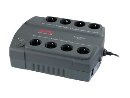 APC Back-UPS ES 400 - UPS - AC 230 V - 240 Watt - 400 VA - output connectors: 8 - Germany, Netherlands - charcoal