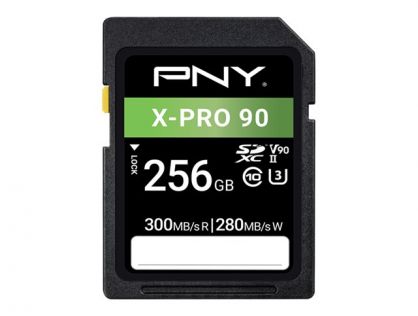 PNY X-PRO 90 - flash memory card - 256 GB - SDXC UHS-II