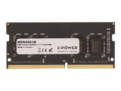 2-Power - DDR4 - 8 GB - SO-DIMM 260-pin - 2400 MHz / PC4-19200 - CL17 - 1.2 V - unbuffered - ECC - for Lenovo ThinkPad P51 20HH, 20HJ, P71 20HK, 20HL