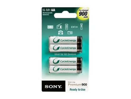 NI-MH AAA 900MAH PRE-CHARGED 4PCK. 1000X RECHARGEABLE