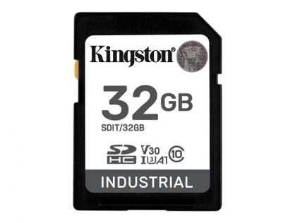 32GB SDHC INDUSTRIAL C10 -40C TO 85C UHS-I U3 V30 A1 PSL
