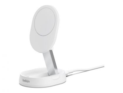 Belkin BoostCharge Pro wireless charging stand - magnetic, convertible, with Qi2 - + AC power adapter - 15 Watt
