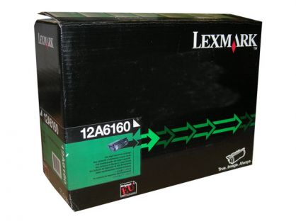 Lexmark - black - original - refurbished - toner cartridge
