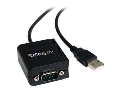 StarTech.com USB to Serial Adapter - Optical Isolation - USB Powered - FTDI USB to Serial Adapter - USB to RS232 Adapter Cable (ICUSB2321FIS) - serial adapter - USB - RS-232
