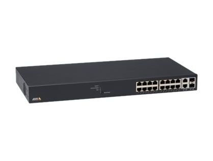 Axis T8516 - Switch - Managed - 16 x 10/100/1000 (PoE+) + 2 x 10/100/1000/SFP - desktop, rack-mountable - PoE+ (240 W)