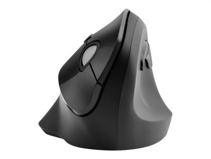 Kensington Pro Fit Ergo Vertical Wireless Mouse - Vertical mouse - ergonomic - right-handed - 6 buttons - wireless - 2.4 GHz - USB wireless receiver - black
