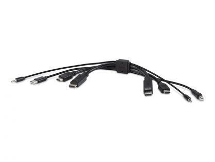 Belkin Secure KVM Combo Cable - video / USB / audio cable - TAA Compliant - 1.83 m