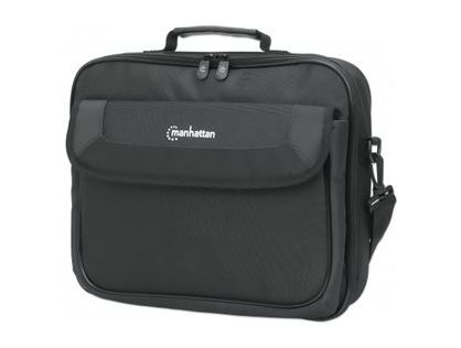 CAMBRIDGE LAPTOP BAG 14.1IN- BLACK CLAMSHELL