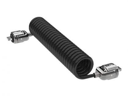 Compulocks Dual Head Coiled Keyed Cable Lock - Security cable lock