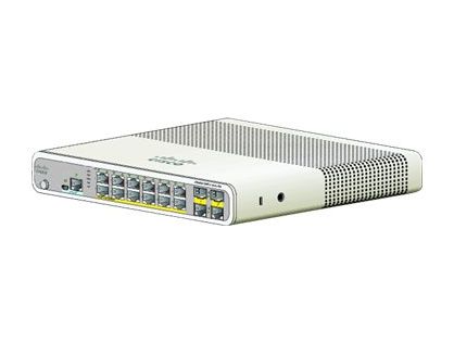 Cisco Catalyst Compact 2960C-12PC-L - Switch - Managed - 12 x 10/100 (PoE) + 2 x combo Gigabit SFP - desktop, rack-mountable, wall-mountable - PoE (124 W) - refurbished