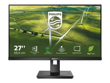 Philips B Line 272B1G - LED monitor - 27" - 1920 x 1080 Full HD (1080p) @ 75 Hz - IPS - 250 cd/m² - 1000:1 - 4 ms - HDMI, DVI-D, VGA, DisplayPort - speakers - black texture
