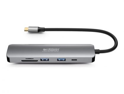 HUBEE 6 IN 1 : HUB USB-C WITH 2 USB-A/1 HDMI 4K/2 CARD READERS